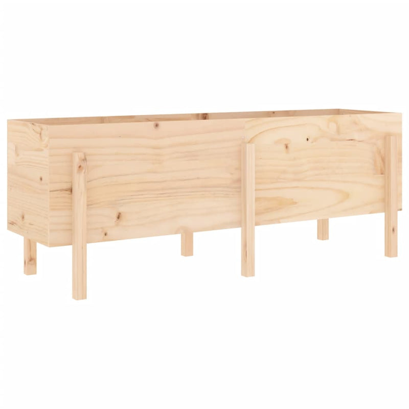Cargue la imagen en el visor de la galería, Vidaxl plantenbak verhoogd 160x50x57 cm massief grenenhout
