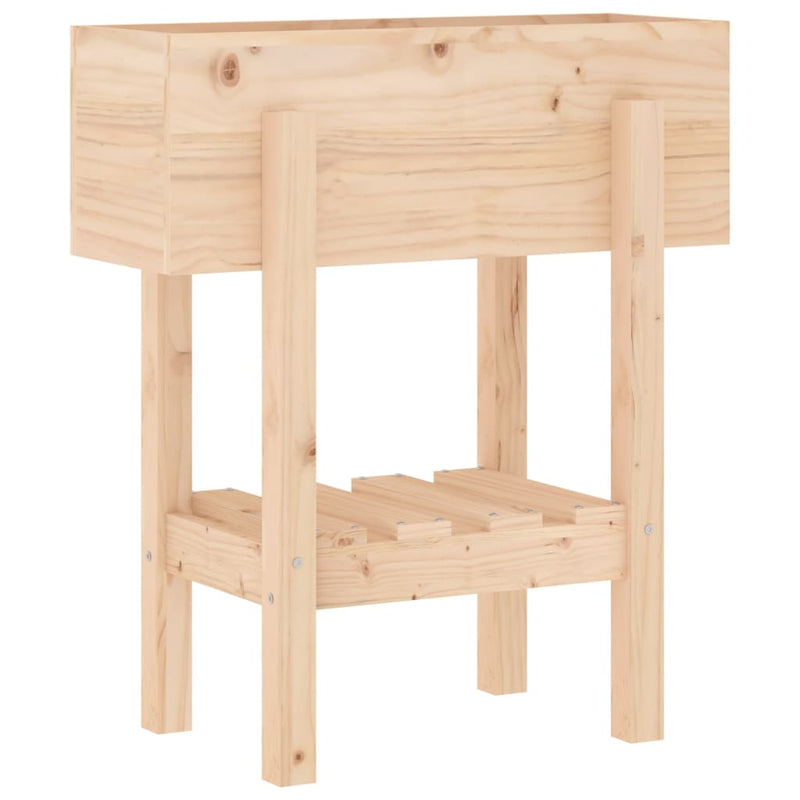 Load image into Gallery viewer, Vidaxl plantenbak 62x30x69 cm massief grenenhout

