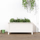 Vidaxl plantenbak 82,5x40x39 cm massief grenenhout wit