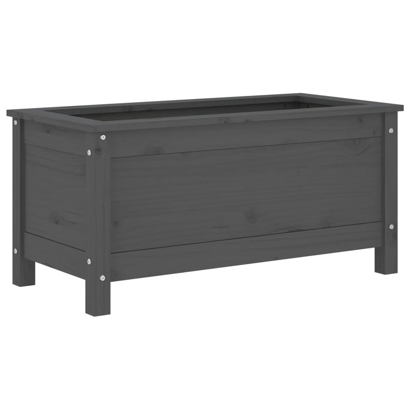 Load image into Gallery viewer, Vidaxl plantenbak 82,5x40x39 cm massief grenenhout grijs

