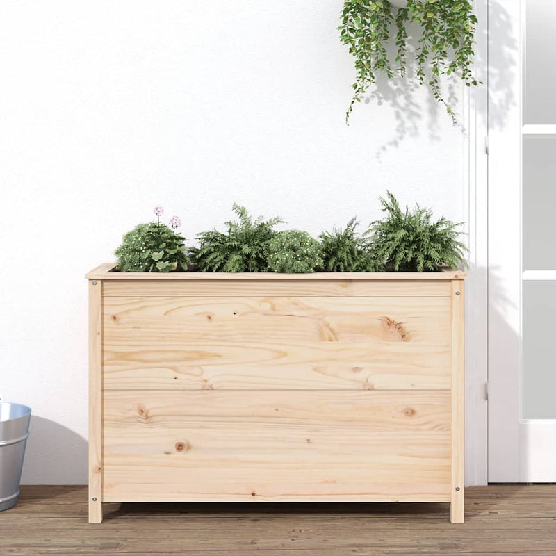 Cargue la imagen en el visor de la galería, Vidaxl plantenbak verhoogd 119,5x40x78 cm massief grenenhout
