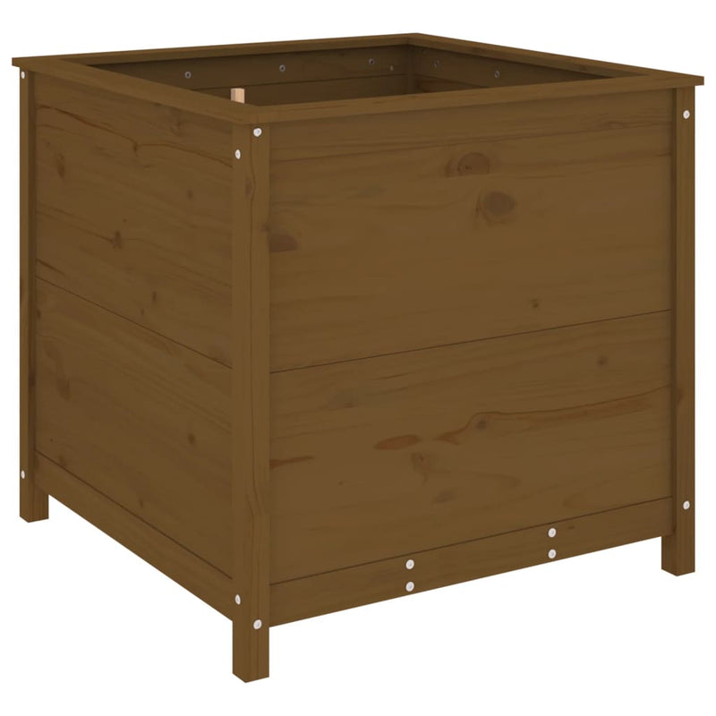 Load image into Gallery viewer, Vidaxl plantenbak 82,5x82,5x78 cm massief grenenhout honingbruin
