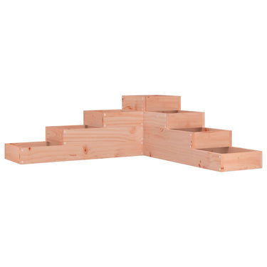 Vidaxl plantenbak 4-laags 106x104,5x36 cm massief douglashout