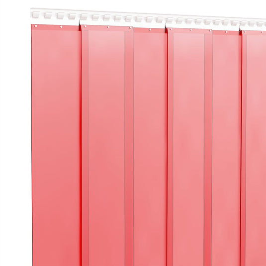 Vidaxl deurgordijn 200x1,6 mm 10 m pvc rood