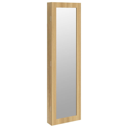 Vidaxl sieradenkast met spiegel wandgemonteerd 30x8,5x106 cm