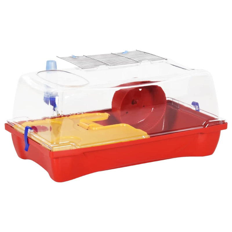 Load image into Gallery viewer, Vidaxl hamsterkooi 57x33x26 cm polypropeen rood
