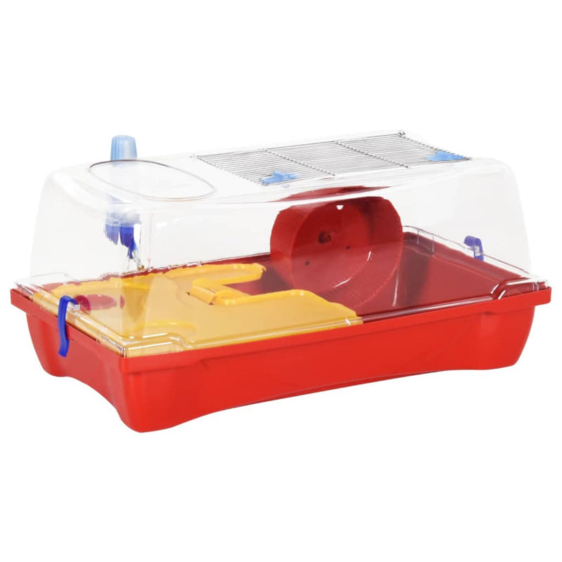 Load image into Gallery viewer, Vidaxl hamsterkooi 57x33x26 cm polypropeen rood
