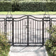 VidaXL Poort 121x8x100 cm smeedijzer zwart