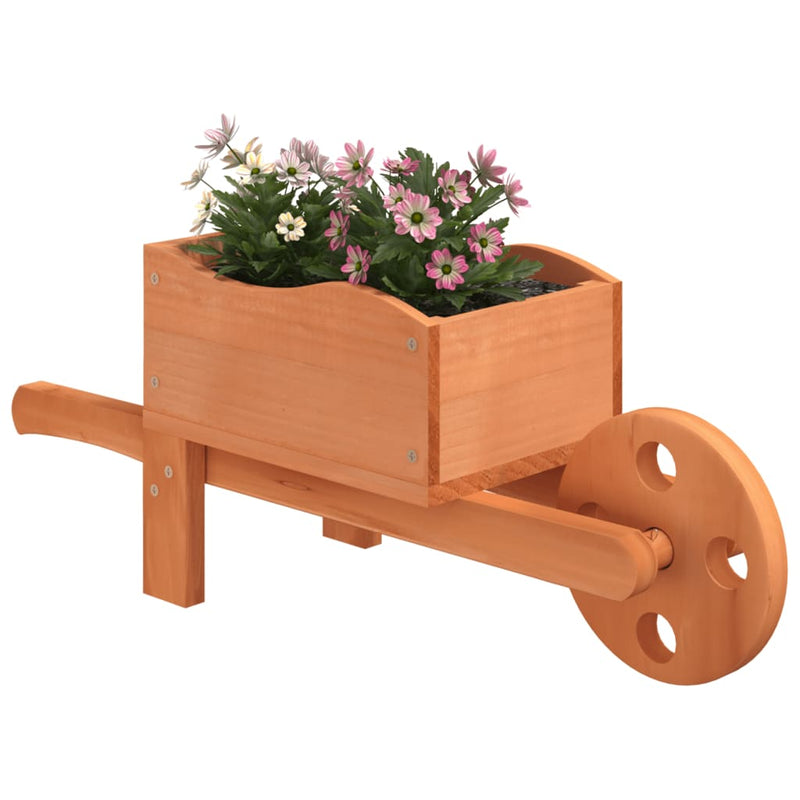 Load image into Gallery viewer, Vidaxl plantenbakken kruiwagen 2 st 47x15x19 cm massief vurenhout
