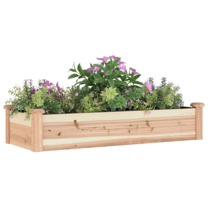Load image into Gallery viewer, Vidaxl plantenbak verhoogd met voering 120x45x25 cm massief vurenhout
