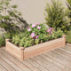 Vidaxl plantenbak verhoogd met voering 120x60x25 cm massief vurenhout