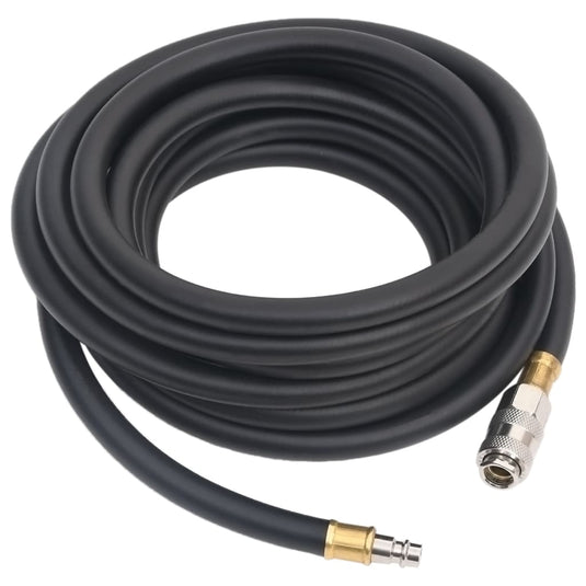 VidaXL Luchtslang hybride 0,6'' 2 m rubber en pvc zwart