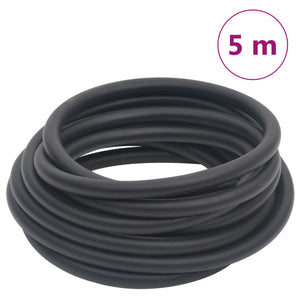 Vidaxl luchtslang hybride 0,6'' 5 m rubber en pvc zwart