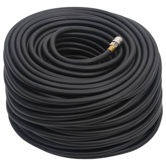 Vidaxl luchtslang hybride 0,6'' 20 m rubber en pvc zwart