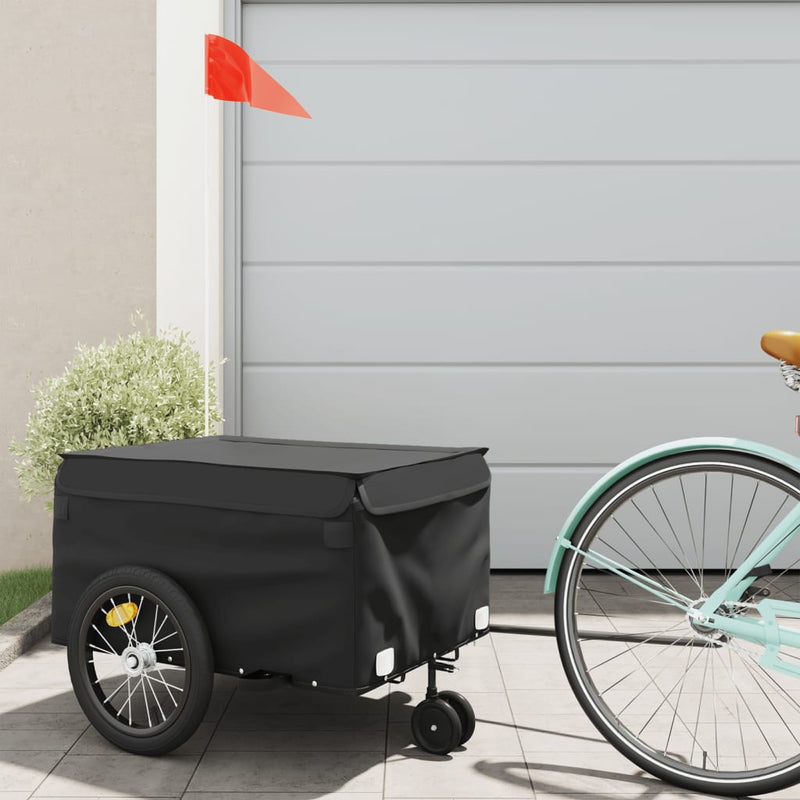 ギャラリービューアに画像をロードする, Vidaxl fietstrailer 45 kg ijzer zwart
