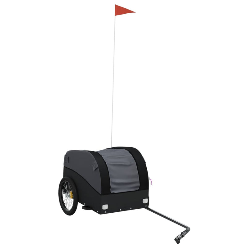 Load image into Gallery viewer, Vidaxl fietstrailer 30 kg ijzer zwart
