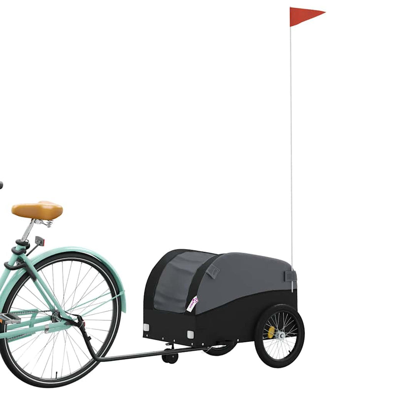 ギャラリービューアに画像をロードする, Vidaxl fietstrailer 30 kg ijzer zwart

