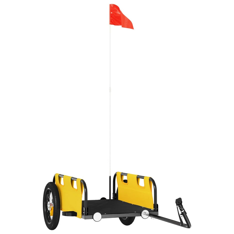 Load image into Gallery viewer, Vidaxl fietstrailer oxford stof en ijzer geel
