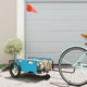 Vidaxl fietstrailer oxford stof en ijzer blauw