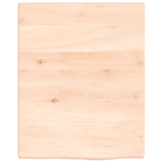 VidaXL Wastafelblad 40x50x2 cm onbehandeld massief hout