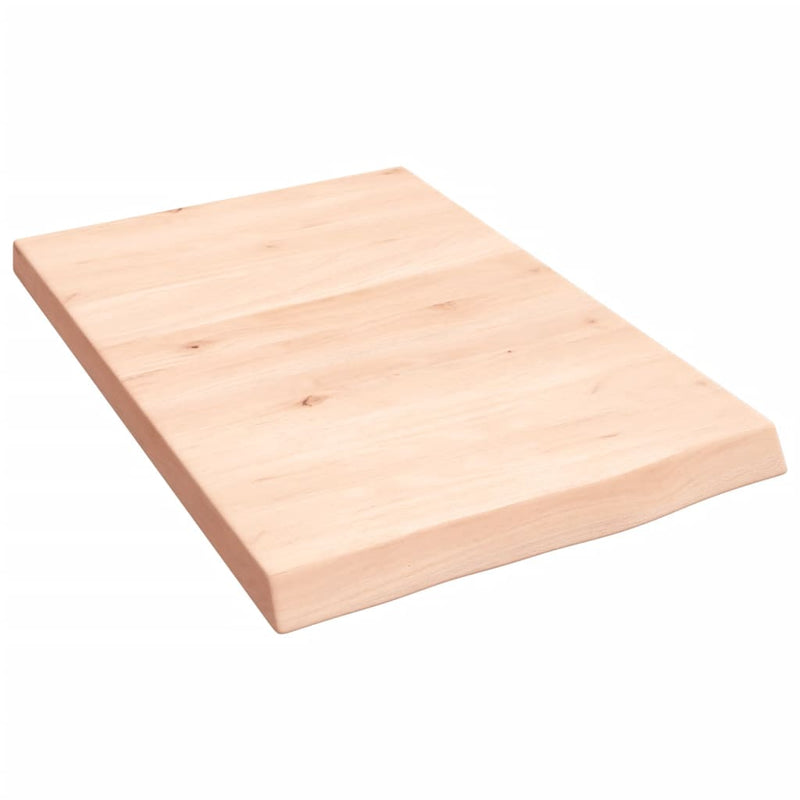 Load image into Gallery viewer, Vidaxl wastafelblad 40x60x(2-4) cm onbehandeld massief hout
