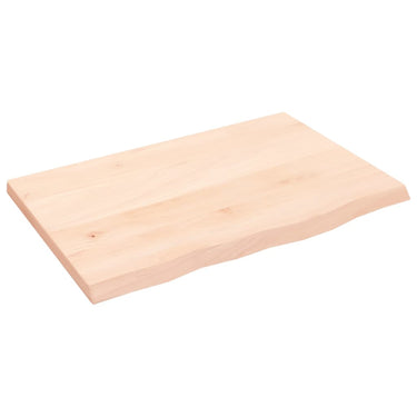 Vidaxl wastafelblad 60x40x2 cm onbehandeld massief hout