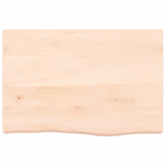 VidaXL Wastafelblad 60x40x(2-6) cm onbehandeld massief hout