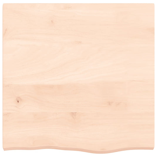 Vidaxl wastafelblad 60x60x(2-4) cm onbehandeld massief hout