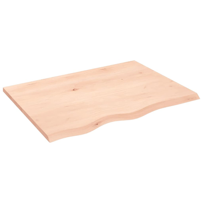 Load image into Gallery viewer, Vidaxl wastafelblad 80x60x2 cm onbehandeld massief hout

