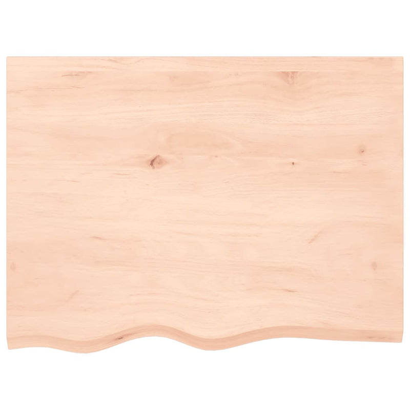 Load image into Gallery viewer, Vidaxl wastafelblad 80x60x(2-4) cm onbehandeld massief hout
