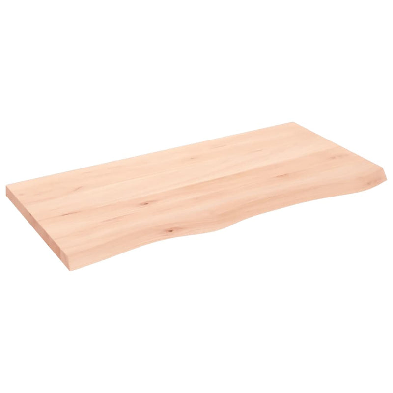 Load image into Gallery viewer, Vidaxl wastafelblad 100x50x(2-4) cm onbehandeld massief hout

