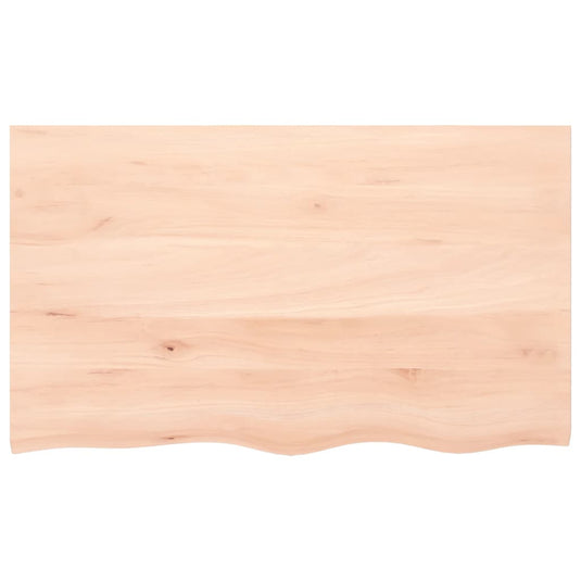 Vidaxl wastafelblad 100x60x(2-6) cm onbehandeld massief hout