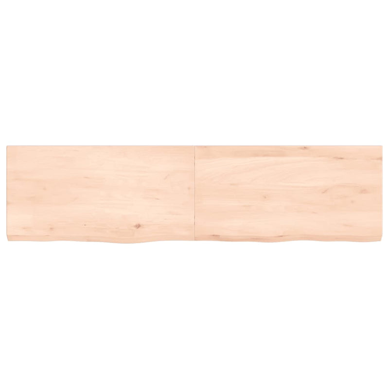 Load image into Gallery viewer, VidaXL Wastafelblad 120x30x(2-4) cm onbehandeld massief hout
