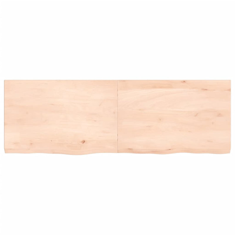 Load image into Gallery viewer, Vidaxl wastafelblad 120x40x(2-4) cm onbehandeld massief hout
