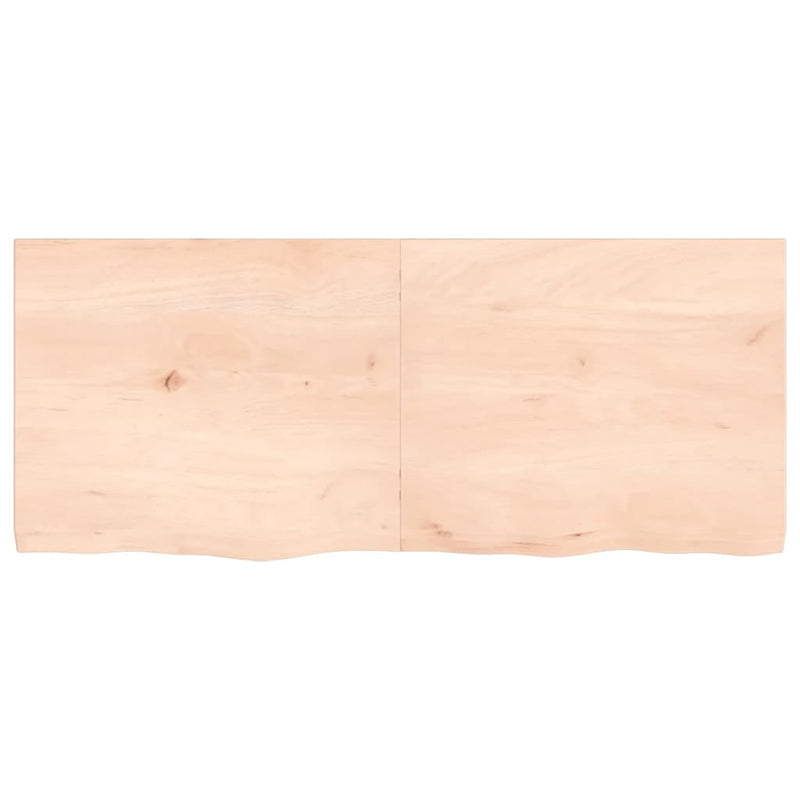 Load image into Gallery viewer, Vidaxl wastafelblad 120x50x(2-4) cm onbehandeld massief hout
