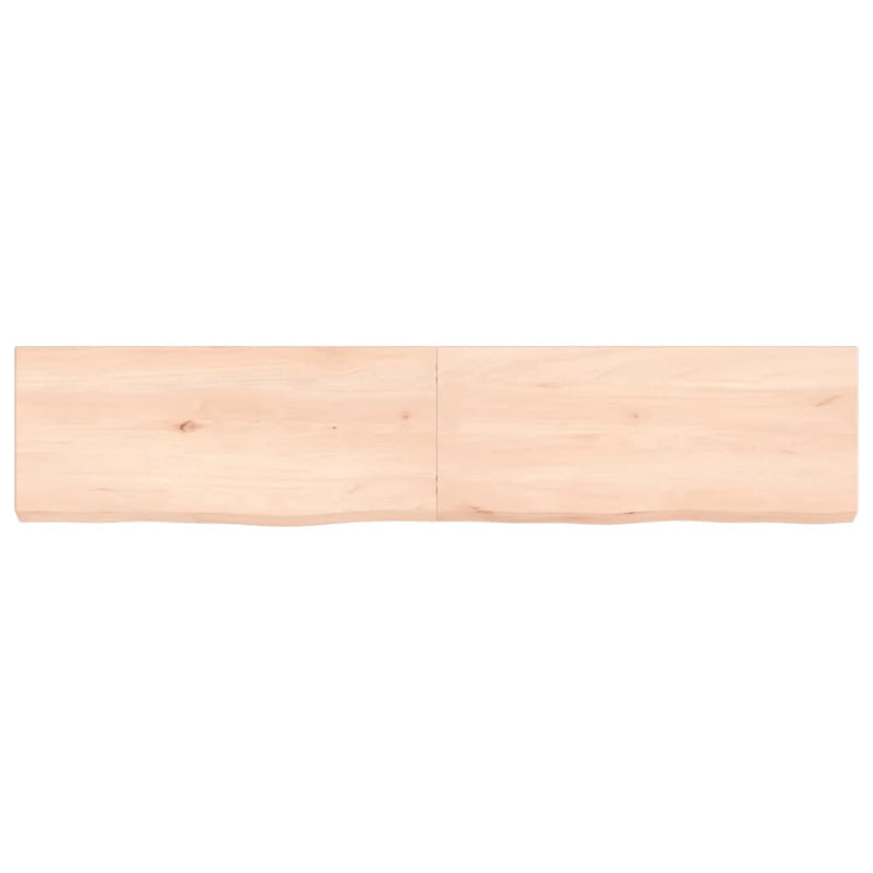 Load image into Gallery viewer, Vidaxl wastafelblad 140x30x(2-6) cm onbehandeld massief hout
