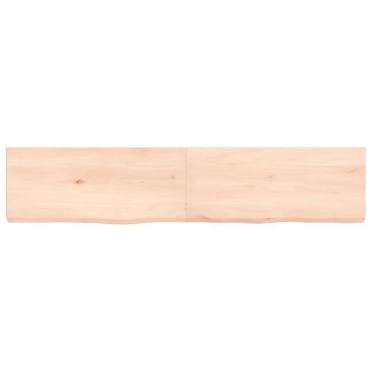 Vidaxl wastafelblad 140x30x(2-6) cm onbehandeld massief hout