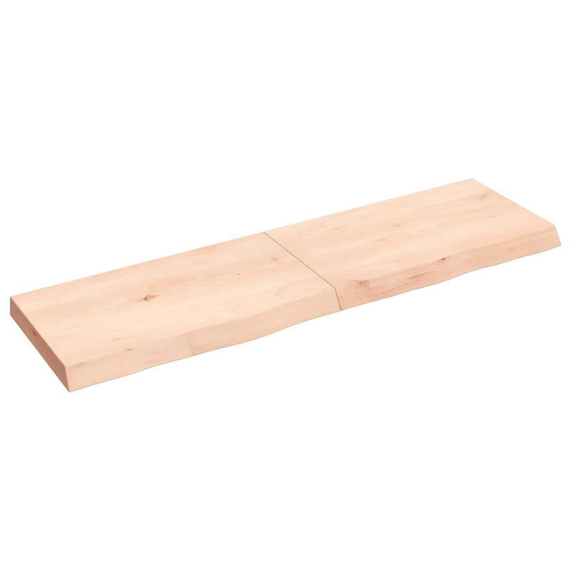 Load image into Gallery viewer, Vidaxl wastafelblad 140x40x(2-6) cm onbehandeld massief hout
