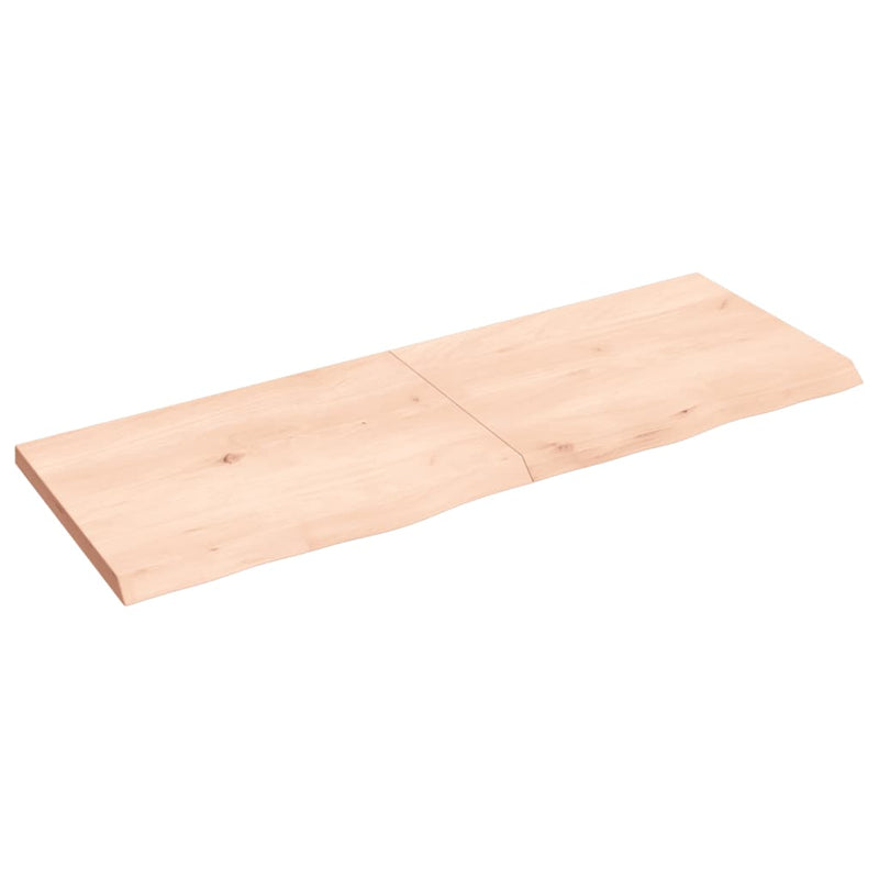 Load image into Gallery viewer, Vidaxl wastafelblad 140x50x(2-4) cm onbehandeld massief hout
