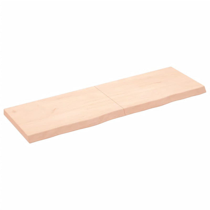 Load image into Gallery viewer, Vidaxl wastafelblad 160x50x(2-6) cm onbehandeld massief hout
