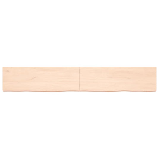 Vidaxl wastafelblad 180x30x(2-6) cm onbehandeld massief hout