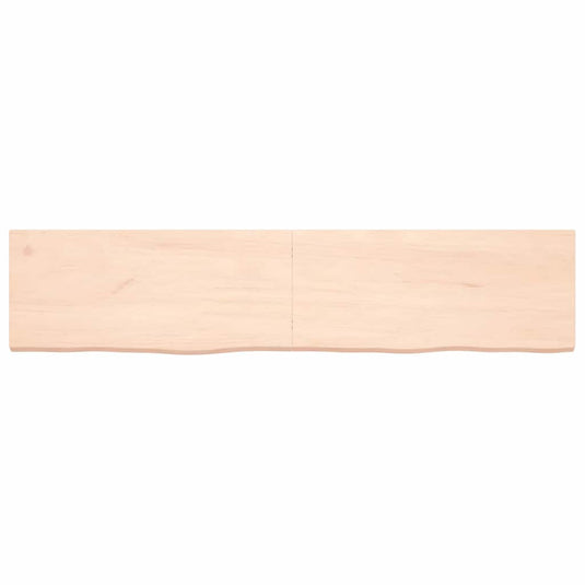Vidaxl wastafelblad 180x40x(2-4) cm onbehandeld massief hout