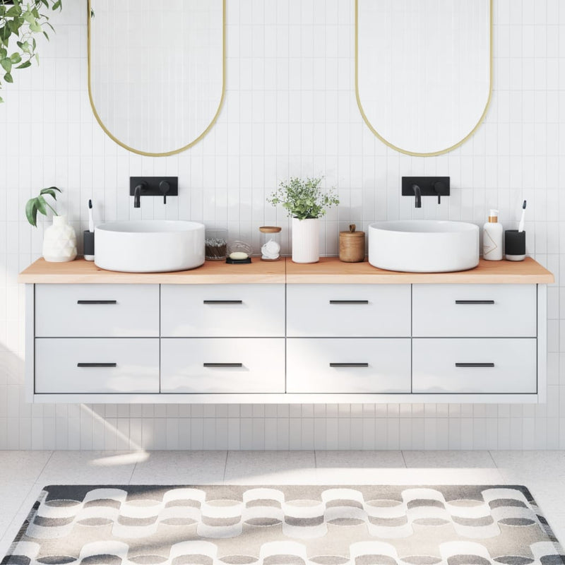 Load image into Gallery viewer, VidaXL Wastafelblad 200x30x(2-4) cm onbehandeld massief hout
