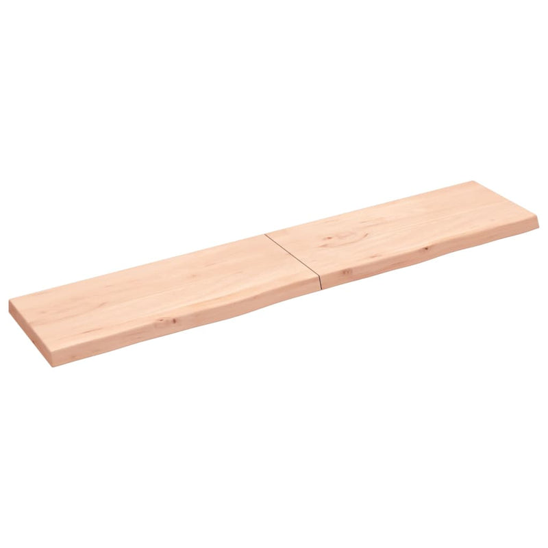 Load image into Gallery viewer, VidaXL Wastafelblad 200x40x(2-6) cm onbehandeld massief hout
