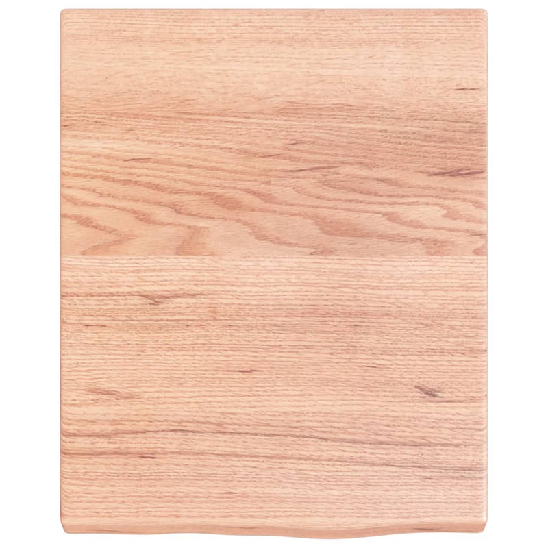 Load image into Gallery viewer, Vidaxl wastafelblad 40x50x(2-4) cm behandeld massief hout lichtbruin

