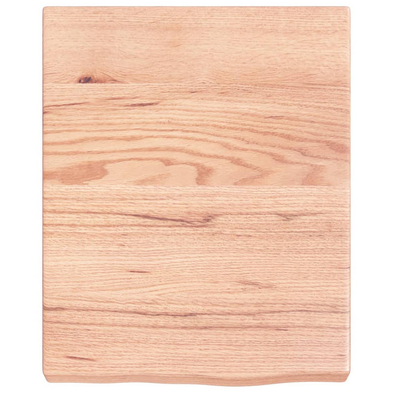 Load image into Gallery viewer, Vidaxl wastafelblad 40x50x(2-6) cm behandeld massief hout lichtbruin
