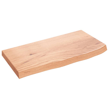 Vidaxl wastafelblad 60x30x(2-4) cm behandeld massief hout lichtbruin