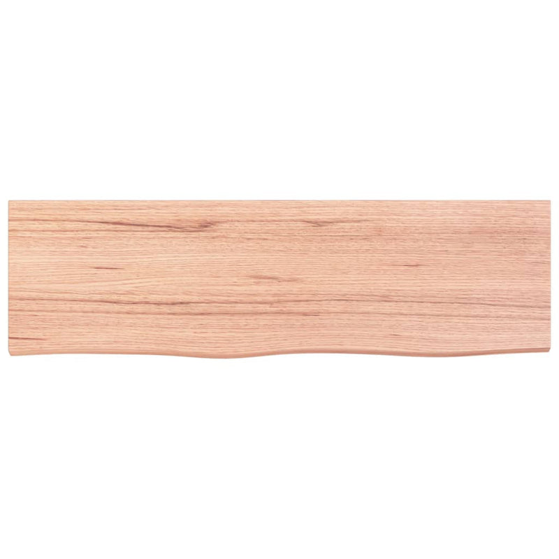 Load image into Gallery viewer, Vidaxl wastafelblad 100x30x2 cm behandeld massief hout lichtbruin
