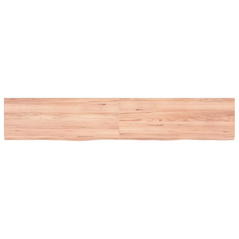Load image into Gallery viewer, Vidaxl wastafelblad 160x30x(2-6) cm behandeld massief hout lichtbruin
