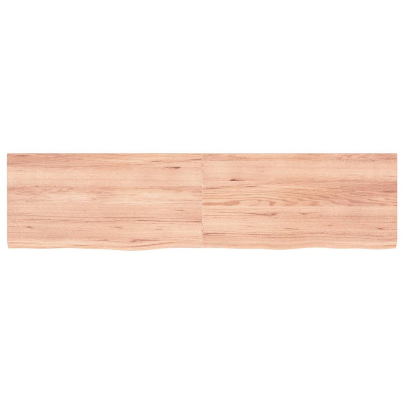 Load image into Gallery viewer, Vidaxl wastafelblad 160x40x(2-4) cm behandeld massief hout lichtbruin
